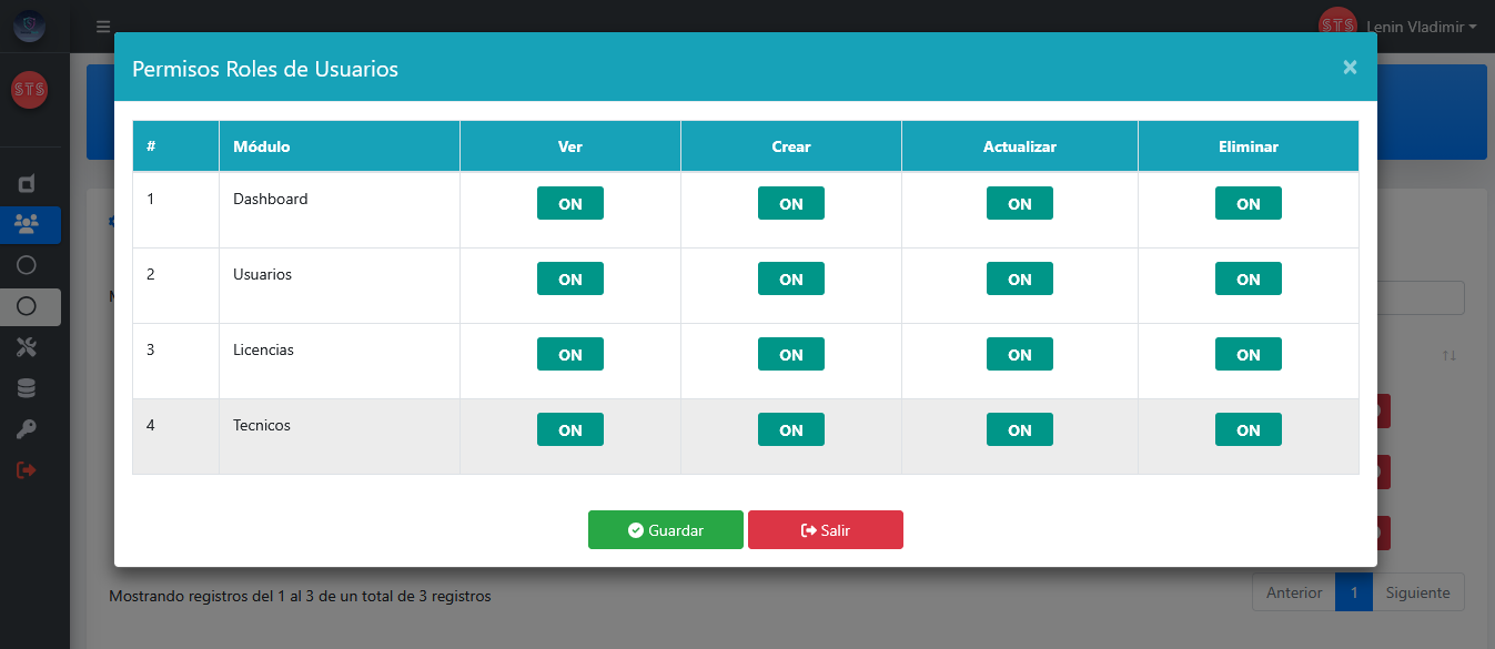 Sistema de Seguridad y Roles